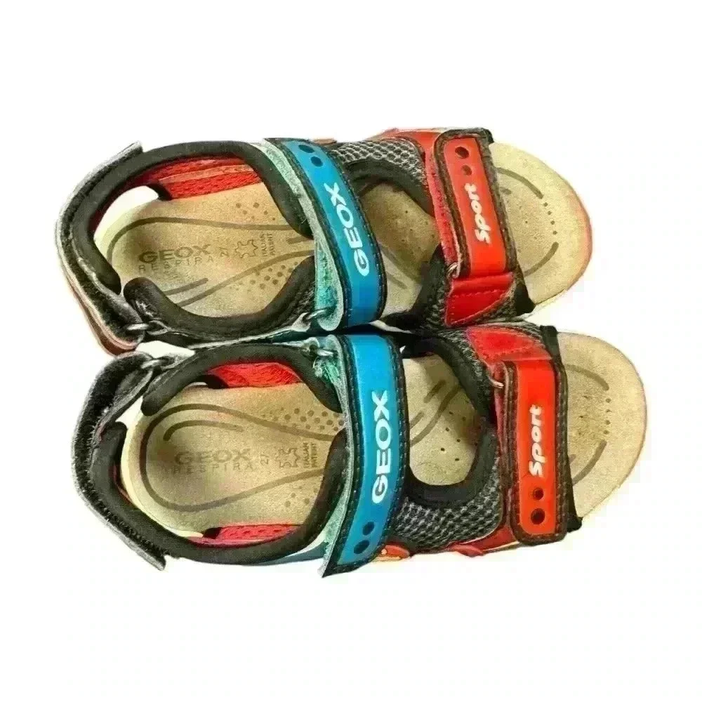 Geox Boy's J Sandal Android Toddler Sz 9 Pre loved Hook and loop closure - Picture 4 of 9